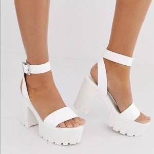 White Chunky Platforms